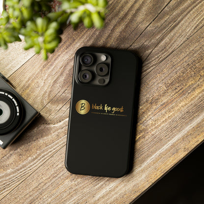 Black Life Slim Phone Cases