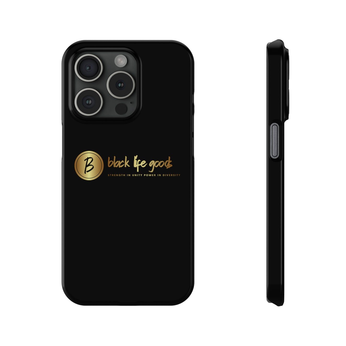 Black Life Slim Phone Cases